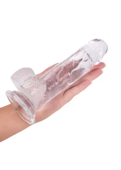 6 Inch Realistic Jelly Dildo with Suction Cup Base