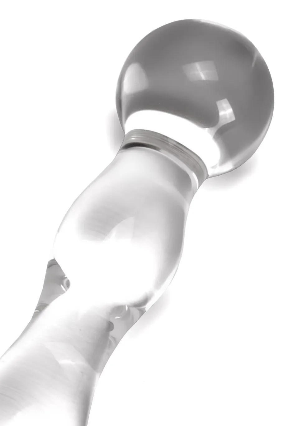 5 Inch Rippled Glass Dildo