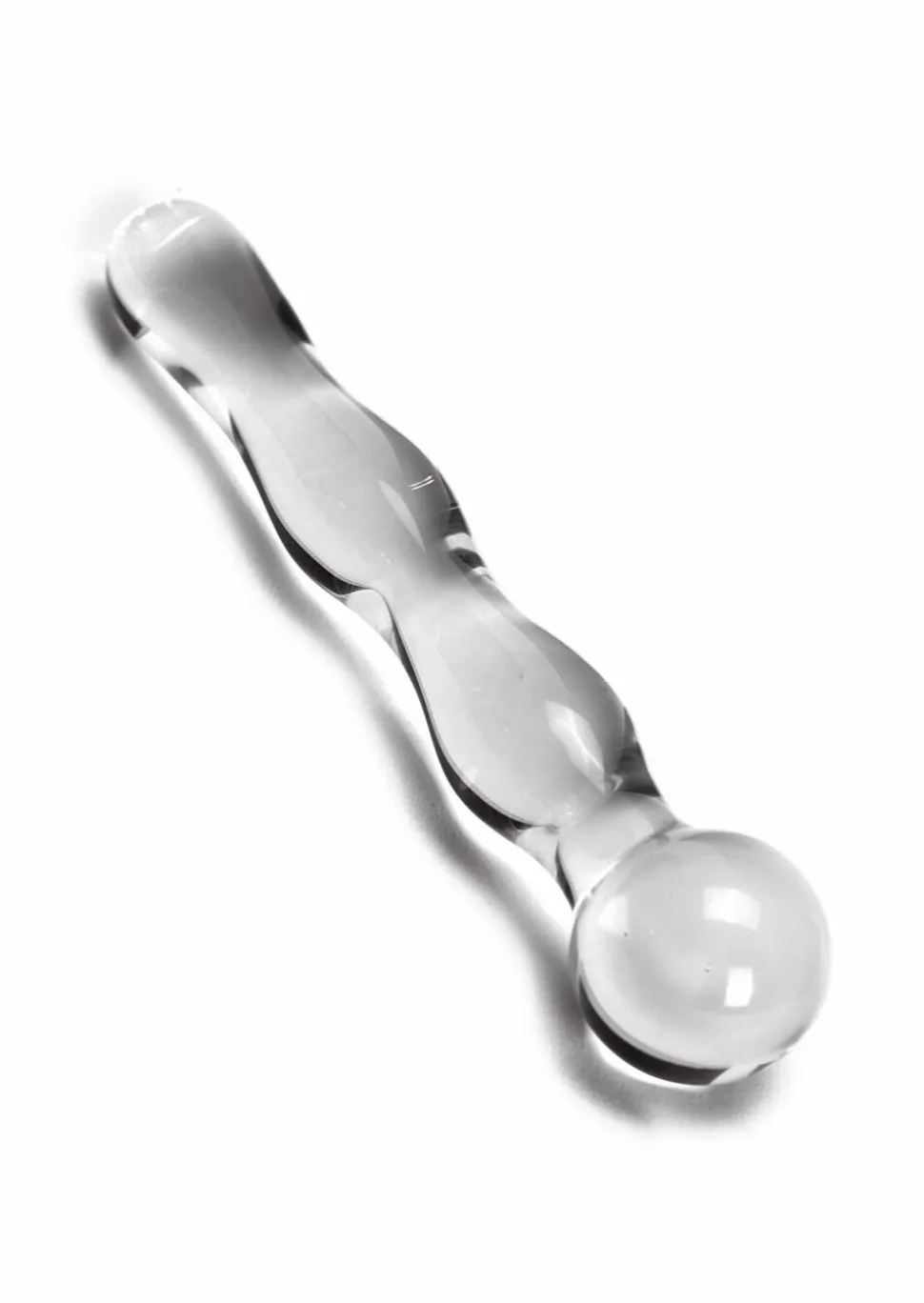 5 Inch Rippled Glass Dildo