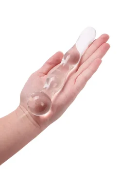 5 Inch Rippled Glass Dildo
