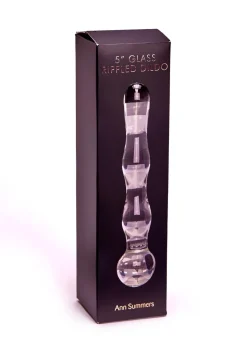 5 Inch Rippled Glass Dildo
