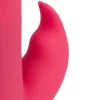 4.5 Inch Slim Rechargeable Silicone Rotating Bead Rabbit Vibrator
