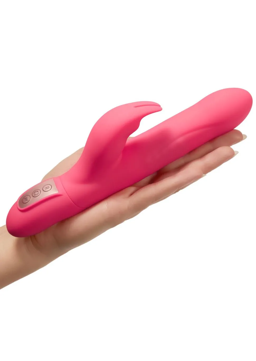 4.5 Inch Slim Rechargeable Silicone Rotating Bead Rabbit Vibrator