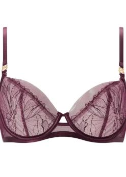 Joelle Non Pad Balcony Bra - Dark Purple