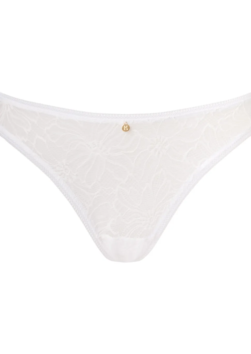 Knickerbox Alice Lace Brazilian Knickers - White