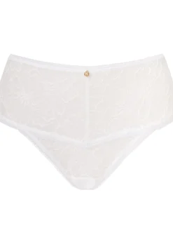 Knickerbox Alice Lace High Waisted Brazilian Knickers - White