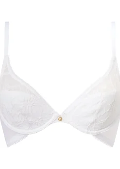 Knickerbox Alice Lace Padded Plunge Bra - White