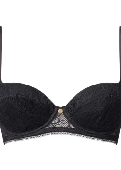 Knickerbox Alice Lace Padded Balcony Bra - Black