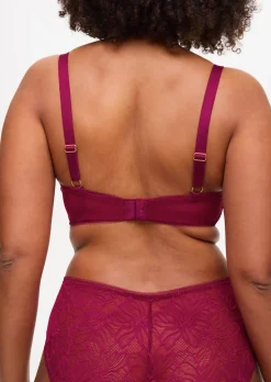 Knickerbox Alice Lace Padded Balcony Bra - Dark Red
