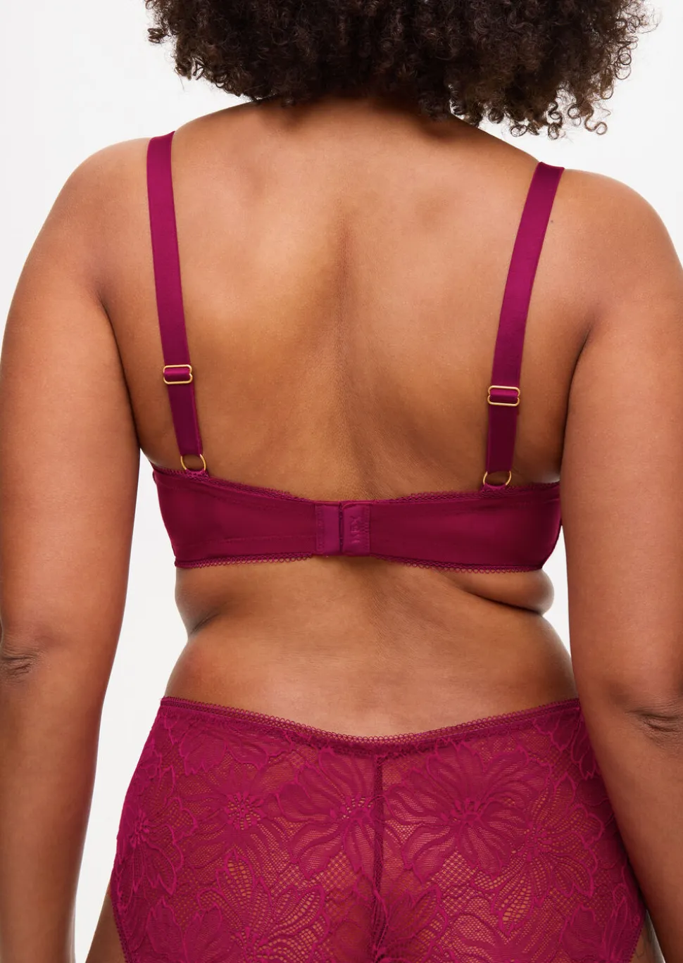 Knickerbox Alice Lace Padded Balcony Bra - Dark Red