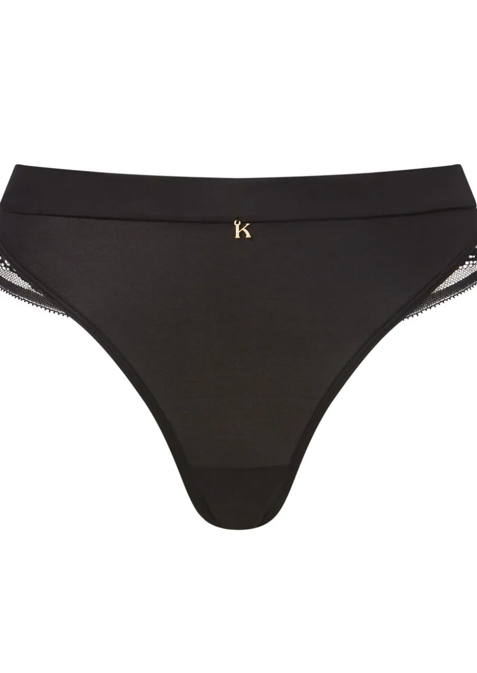 Knickerbox Charlotte Lace Brazilian Knickers - Black