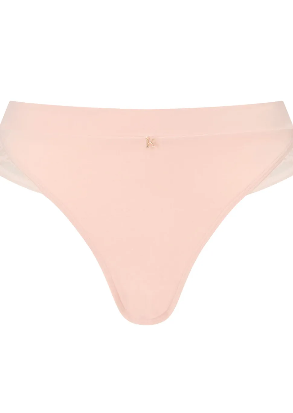 Knickerbox Charlotte Lace Brazilian Knickers - Pale Pink