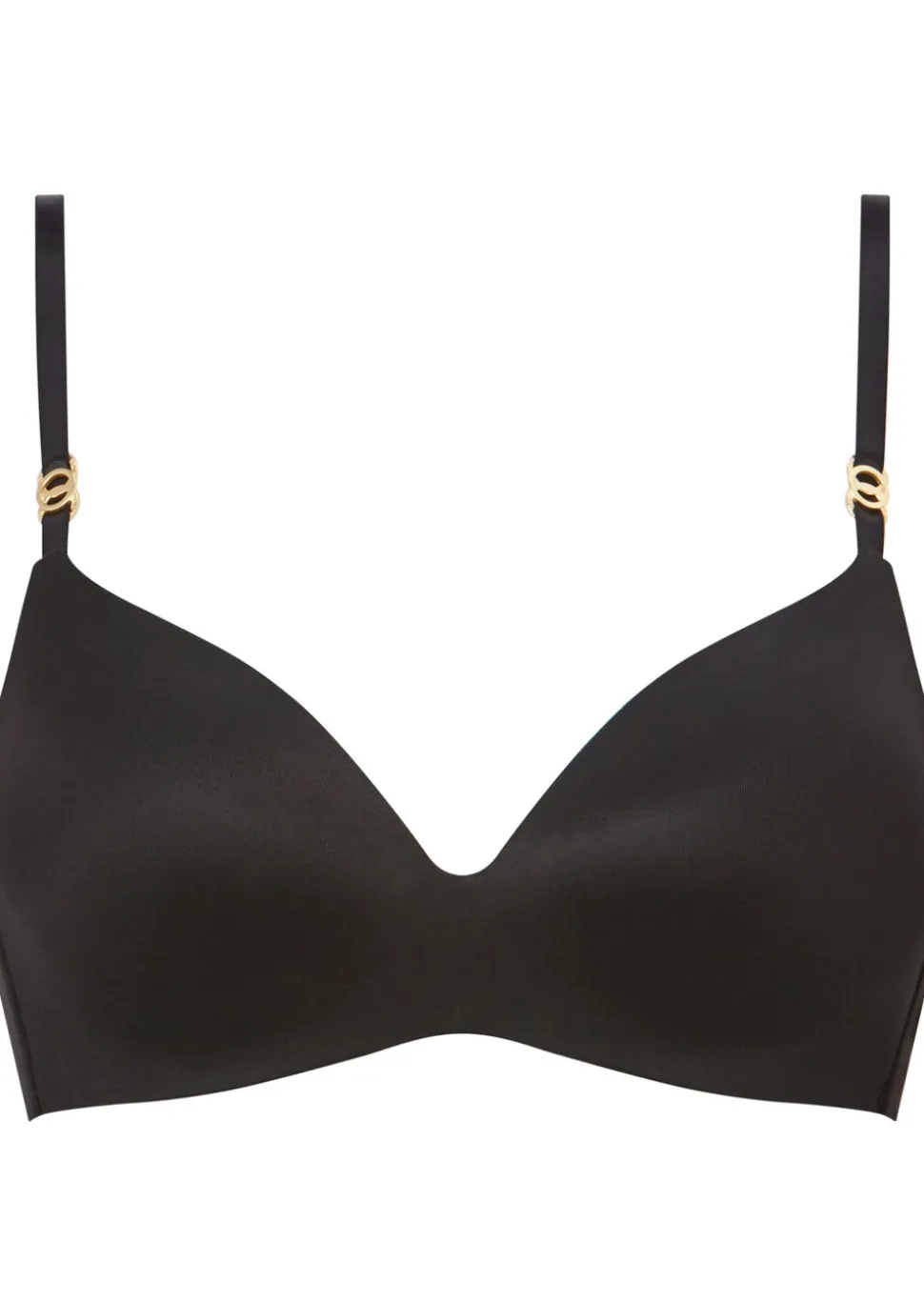 Knickerbox Charlotte Lace Non Wired Padded Plunge Bra - Black