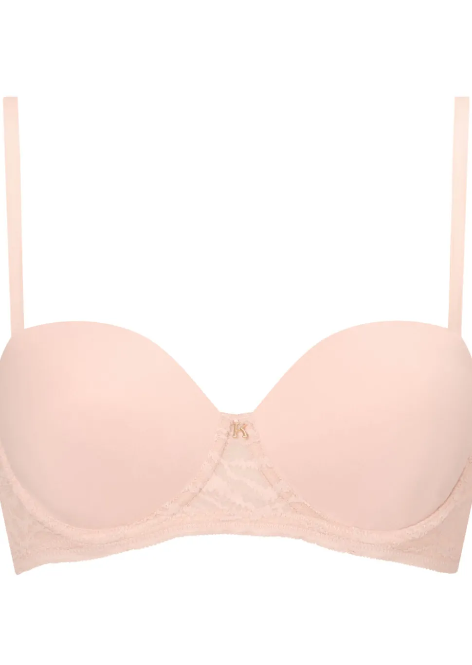 Knickerbox Charlotte Lace Padded Strapless Bra - Light Pink