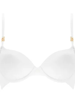 Knickerbox Charlotte Lace Padded Plunge Bra - White