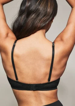 Knickerbox Charlotte Lace Padded Strapless Bra - Black