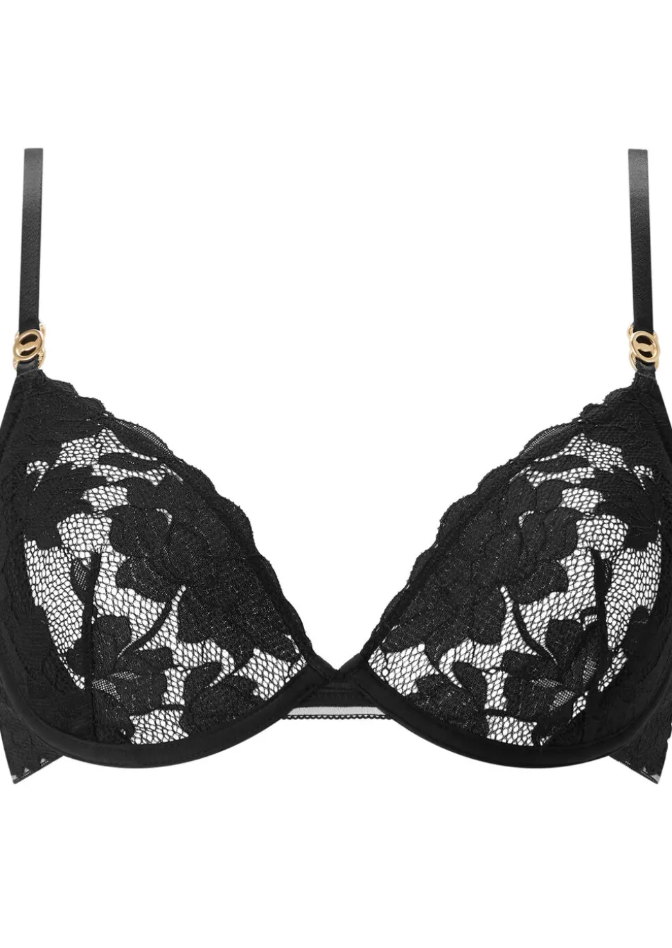 Knickerbox Dolly Lace Non Padded Plunge Bra - Black