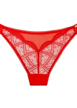 Knickerbox Eden High Leg Brazilian Knickers - Orange