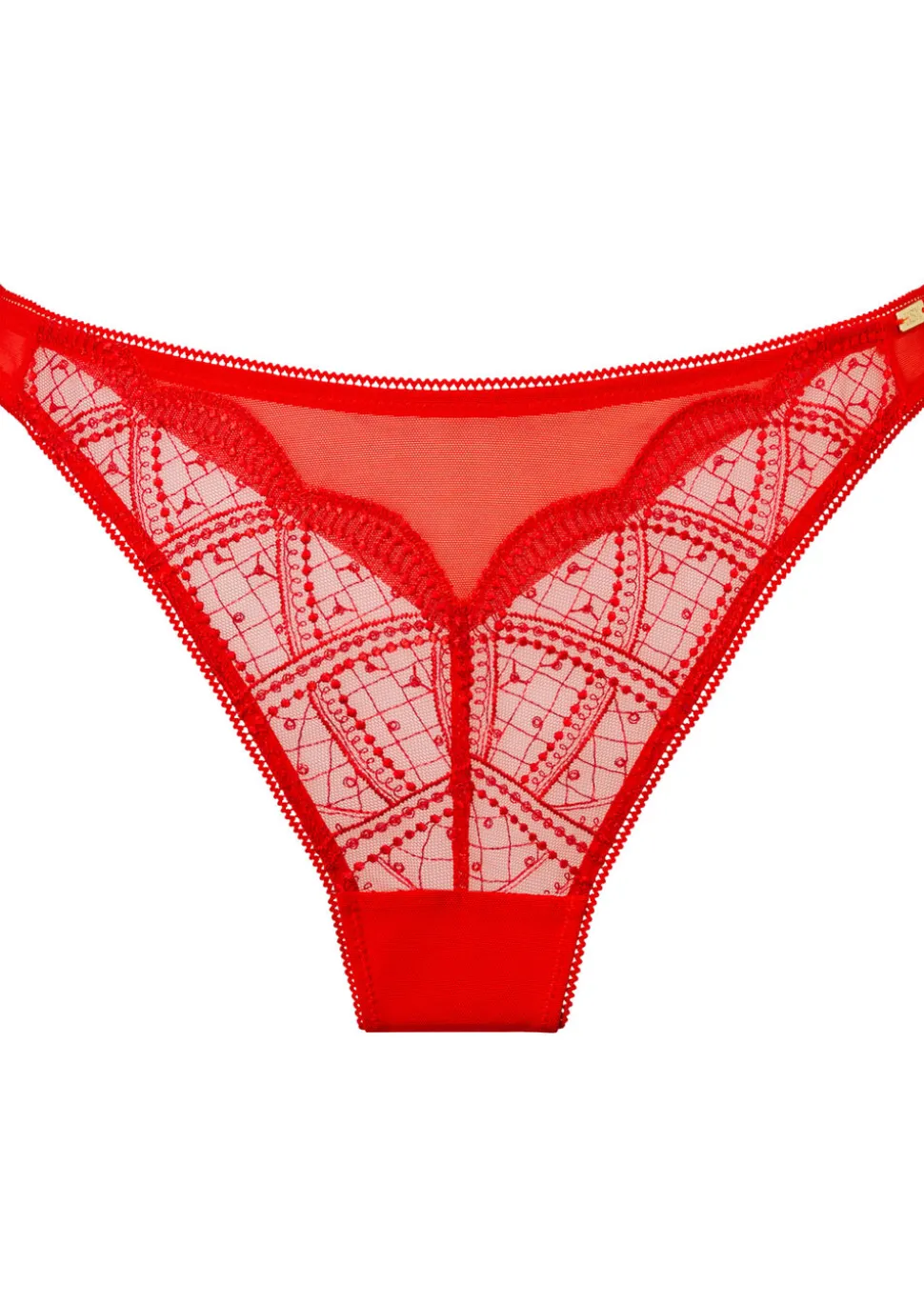Knickerbox Eden High Leg Brazilian Knickers - Orange