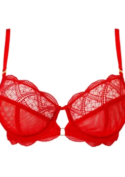 Knickerbox Eden Non Padded Balcony Bra - Bright Orange