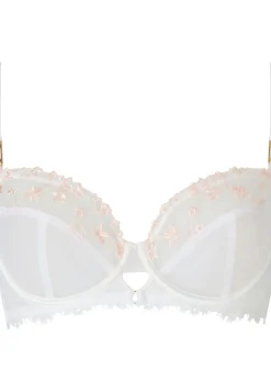 Knickerbox Hallie Embroidered Non Padded Balcony Bra - White