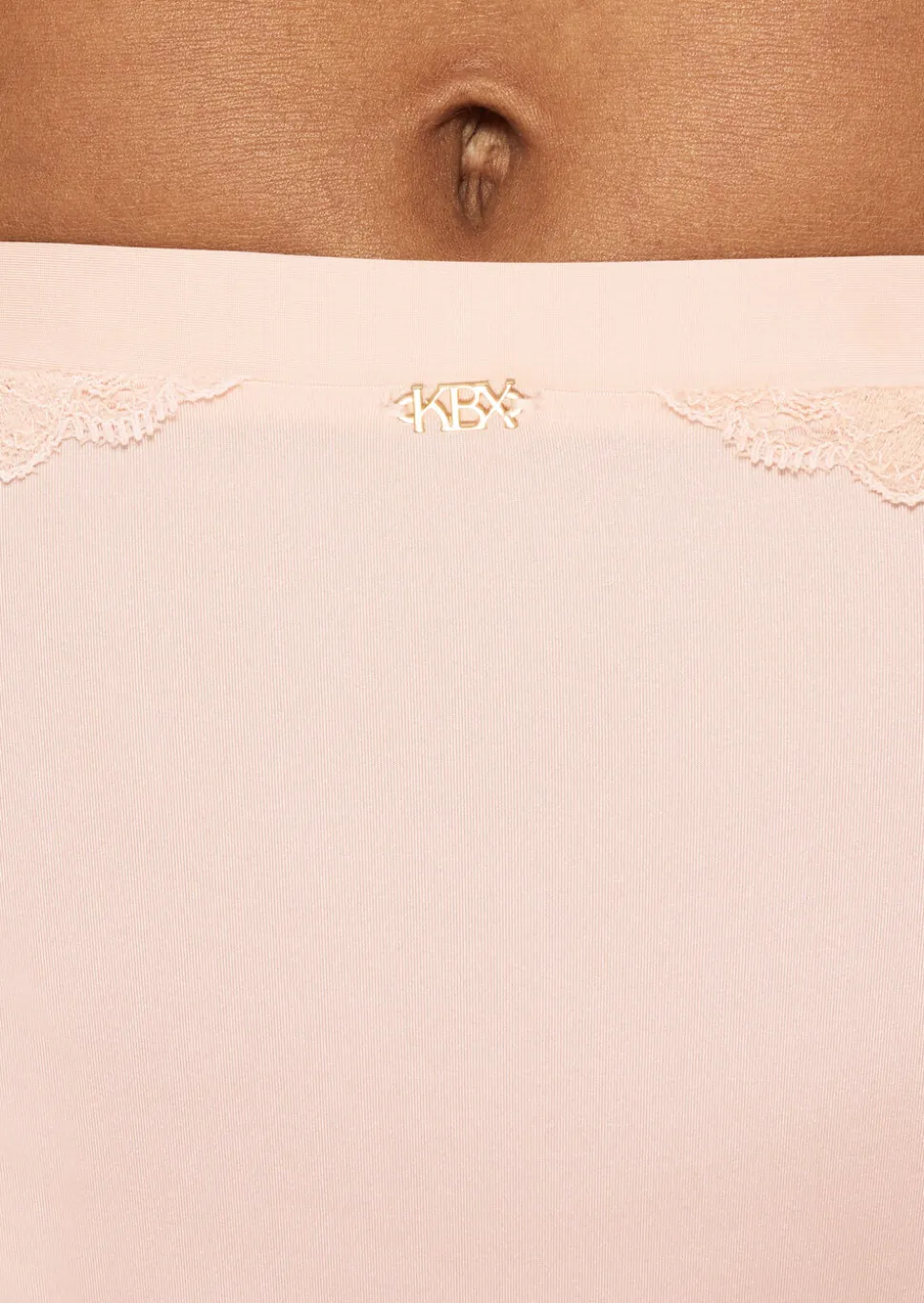 Knickerbox Harper High Waisted Brazilian Knickers - Pale Pink