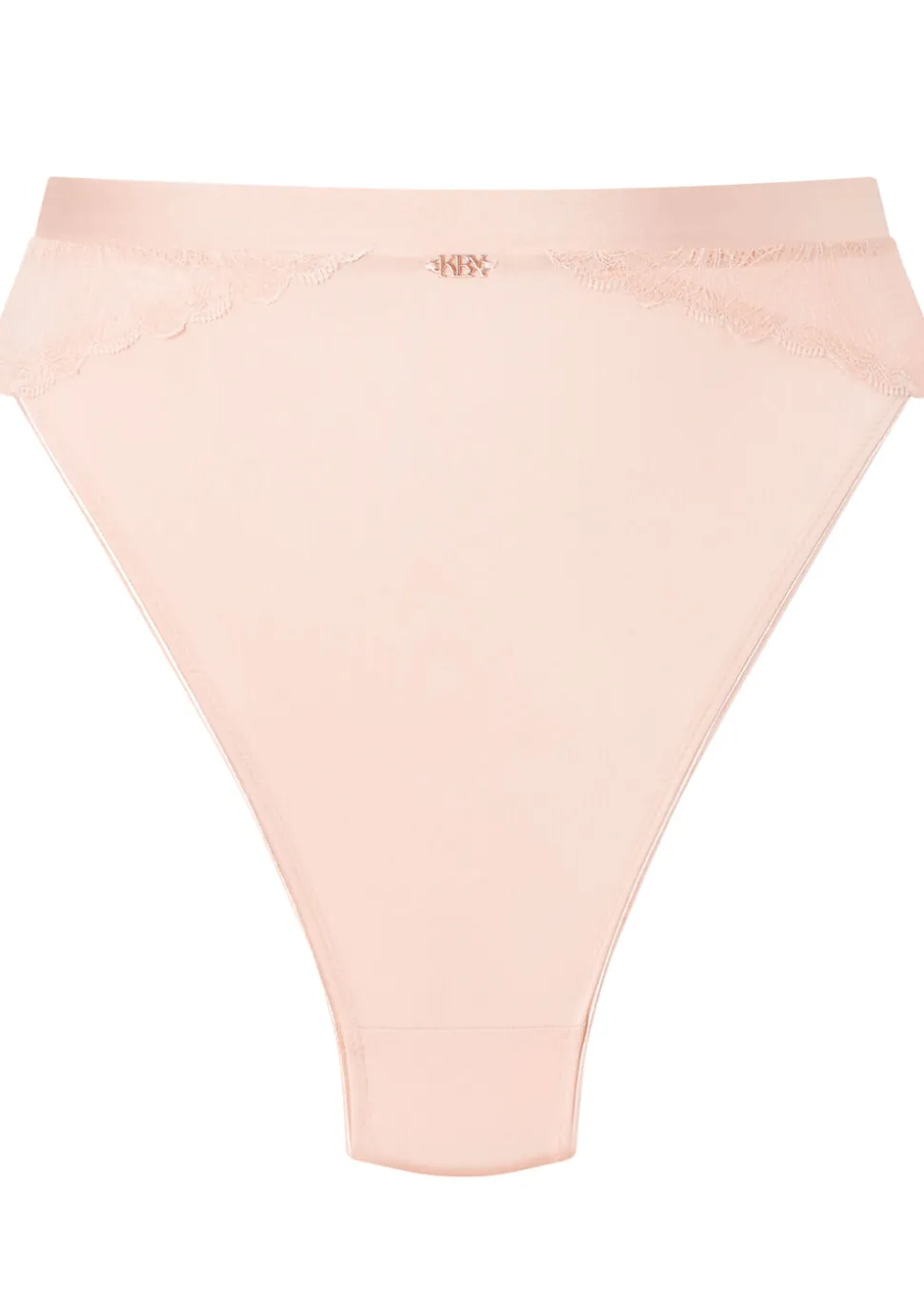 Knickerbox Harper High Waisted Brazilian Knickers - Pale Pink