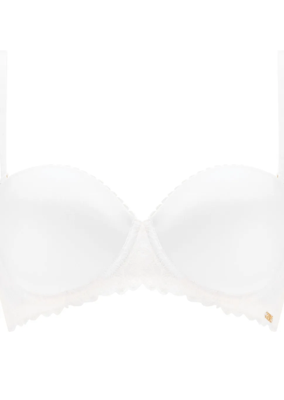 Knickerbox Harper Lace Padded Strapless Bra - White