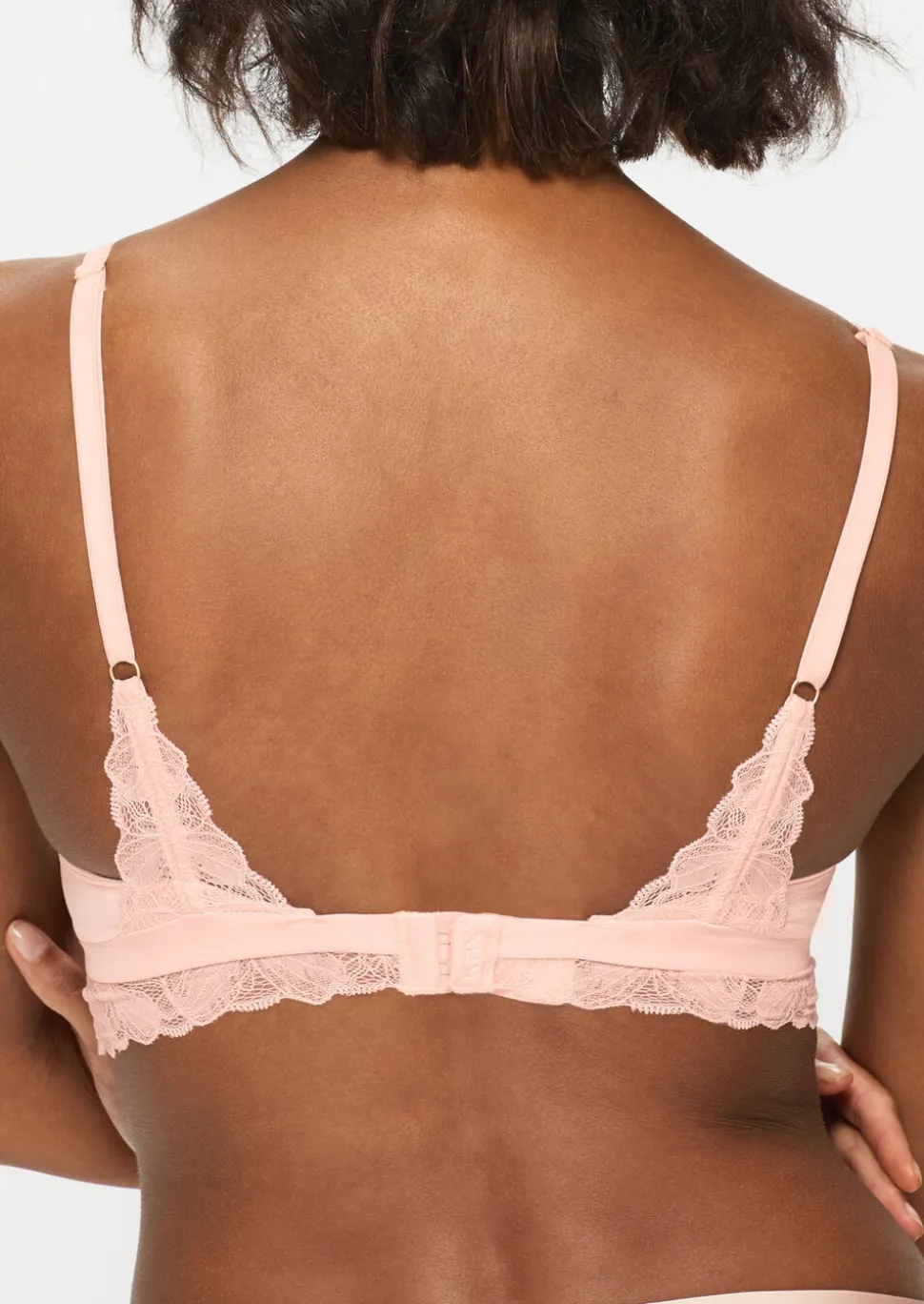 Knickerbox Harper Lace Triangle Bralette - Pale Pink