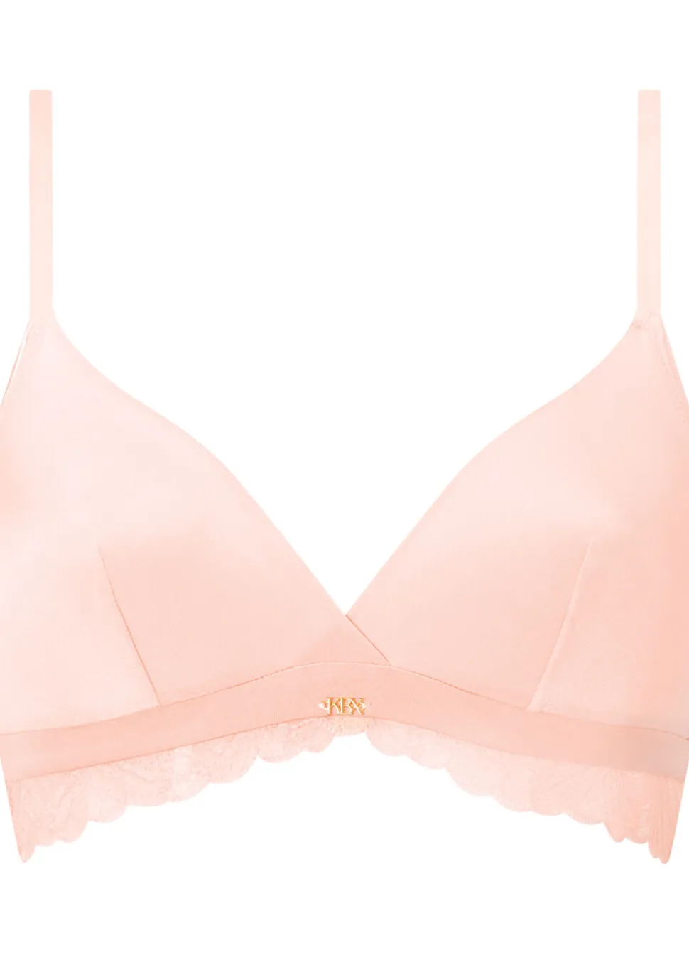 Knickerbox Harper Lace Triangle Bralette - Pale Pink