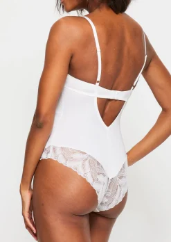Knickerbox Harper Lace Underwired Lingerie Body - White