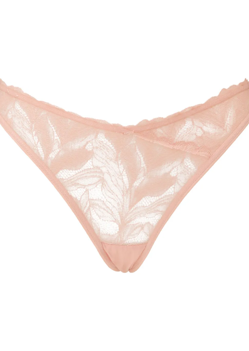 Knickerbox Harper Lace Wrap Thong - Pale Pink