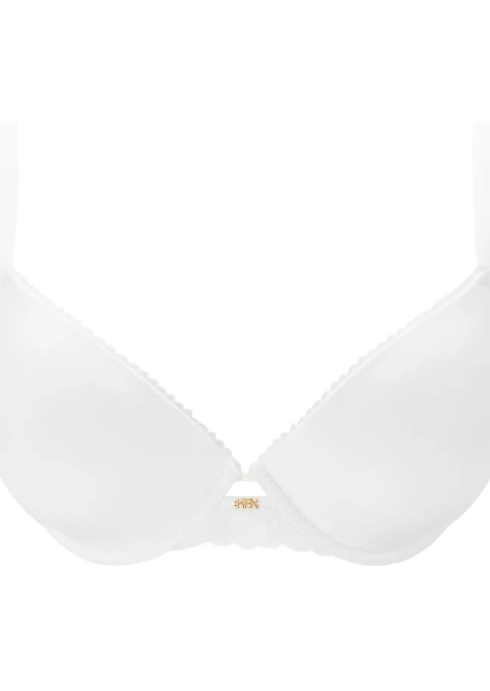 Knickerbox Harper Smooth Padded Plunge Bra - White