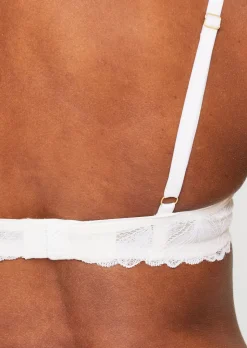 Knickerbox Harper Smooth Padded Plunge Bra - White
