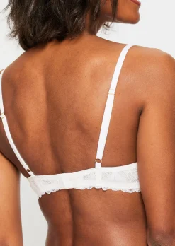 Knickerbox Harper Smooth Padded Plunge Bra - White