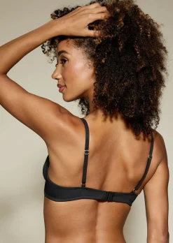 Knickerbox Louisa Lace Non Padded Plunge Bra - Black