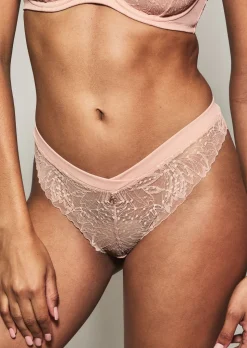 Knickerbox Louisa Lace Thong - Pale Pink