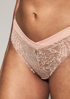 Knickerbox Louisa Lace Thong - Pale Pink
