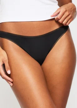 Knickerbox Microfibre Lace Brazilian Knickers - Pack of 3 - Black