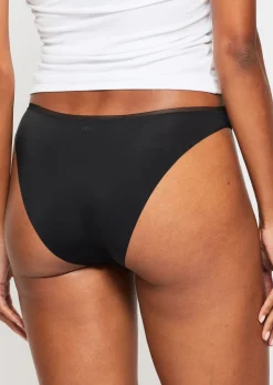 Knickerbox Microfibre Lace High Leg Brief Knickers - Pack of 3 - Black