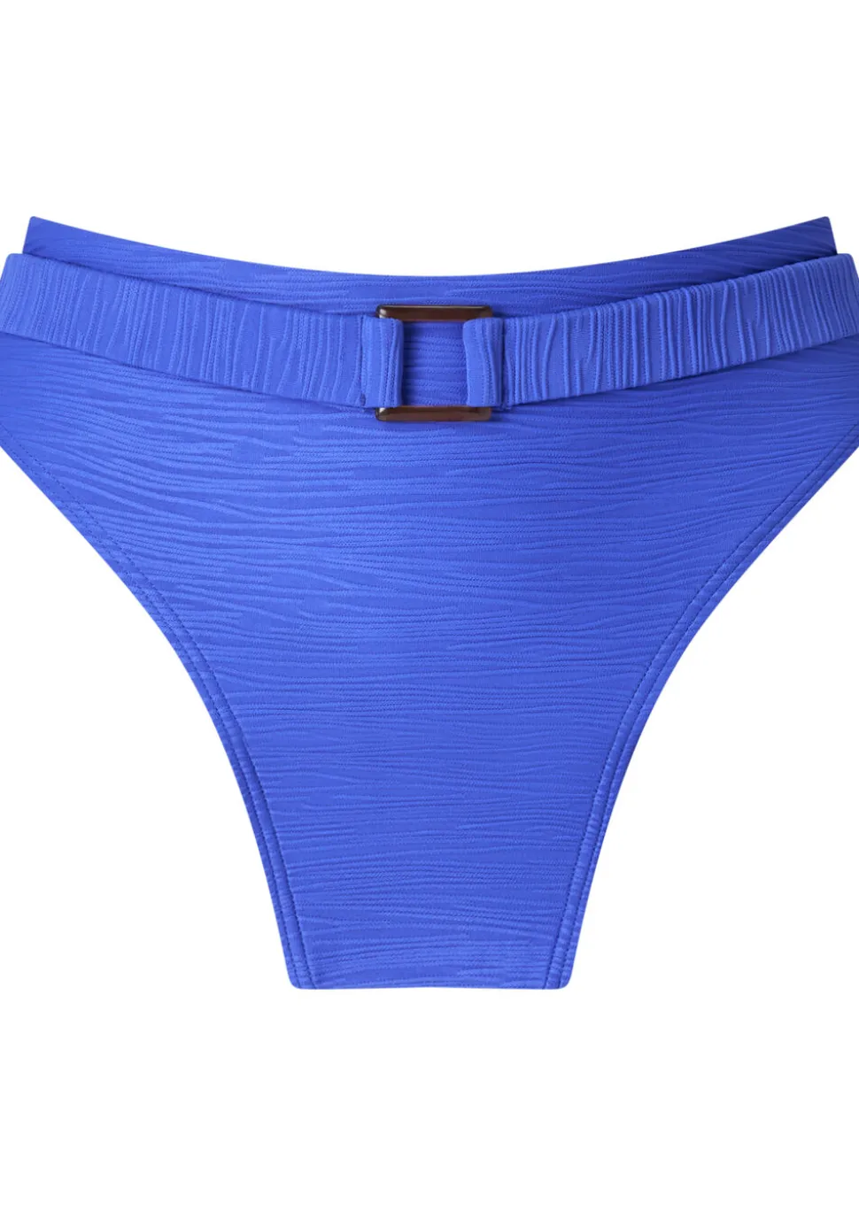 Knickerbox Swim Crinkle High Waisted Bikini Bottoms - Blue