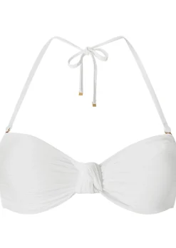 Knickerbox Swim Crinkle Non Wired Bikini Top - White