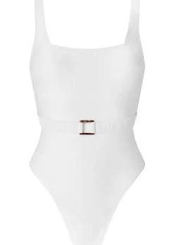 Knickerbox Swim Crinkle Swimsuit - White