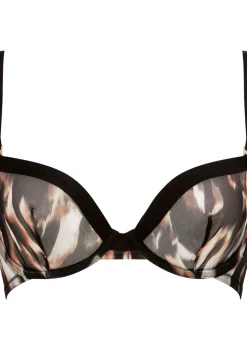 Knickerbox Zadie Abstract Print Non Padded Plunge Bra - Multi