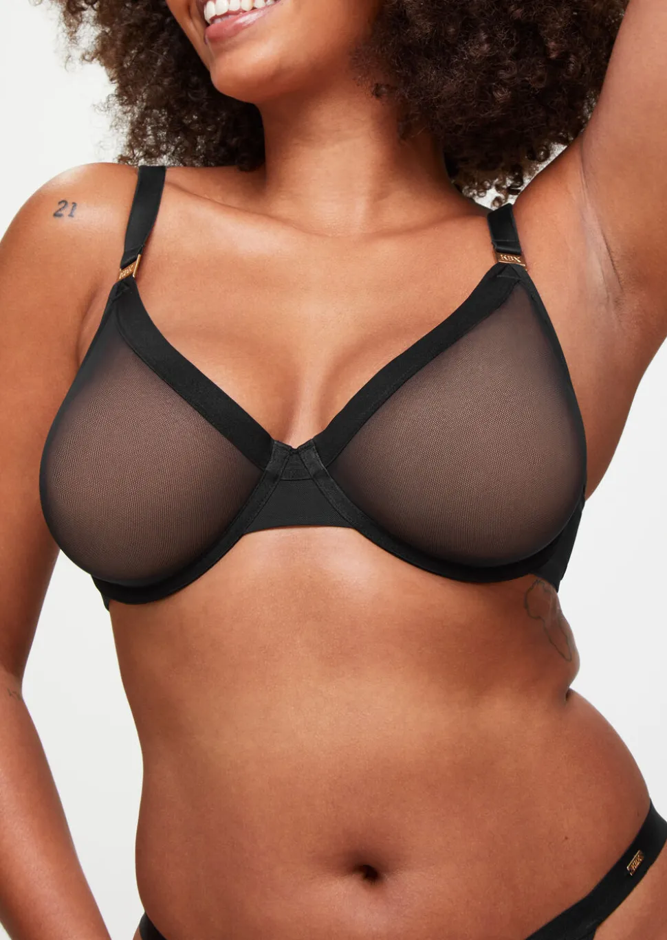 Knickerbox Zadie Fuller Bust Non Padded Plunge Bra - Black