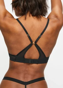 Knickerbox Zadie Fuller Bust Non Padded Plunge Bra - Black