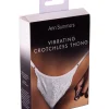 Lace Crotchless Thong with Removable Vibrating Bullet