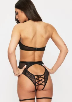 Lost In Your Love Crotchless Body - Black