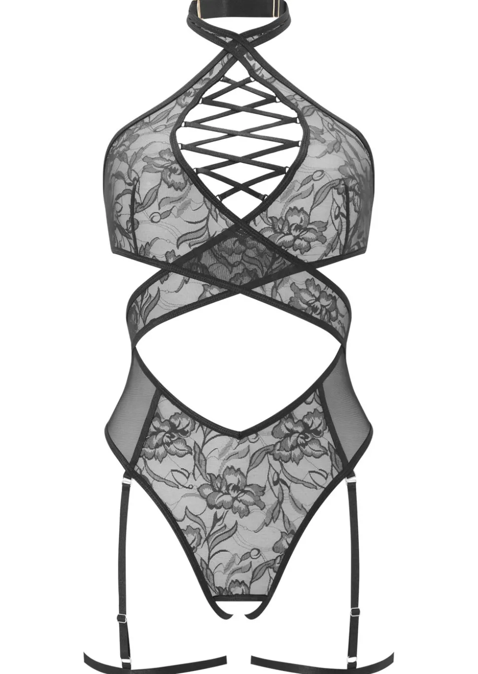 Lost In Your Love Crotchless Body - Black
