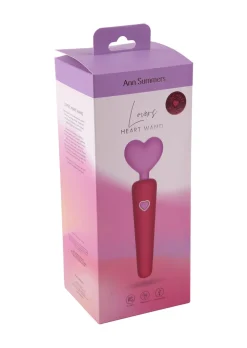 Lovers Heart Silicone Waterproof Vibrating Wand